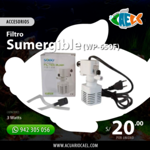 Filtro Sumergible SOBO (WP-650F)